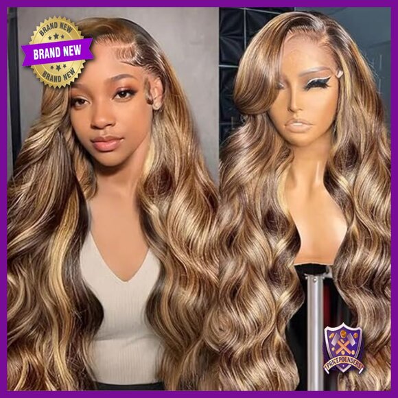 24 Inch Human Hair Lace Front Wig Body Wave 180 Density Pre Plucked main image 6